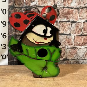 ladybug leaf birdhouse