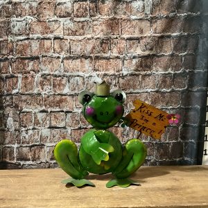Frog w/sign