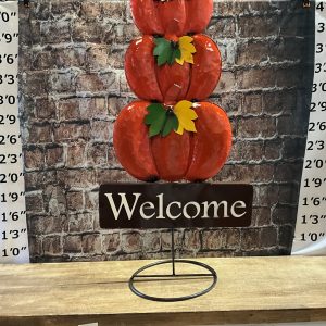 3-tier welcome pumpkin
