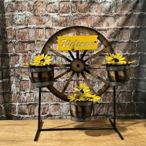 sunflower wheel wagon