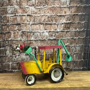 tractor with flowers