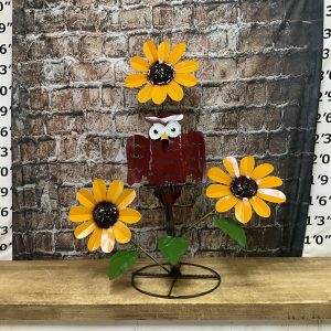 sunflower with owl