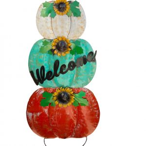3-tier welcome pumpkin