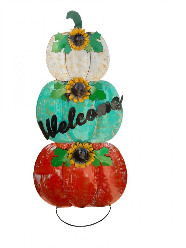 3-tier welcome pumpkin