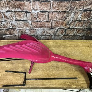 flamingo with stake