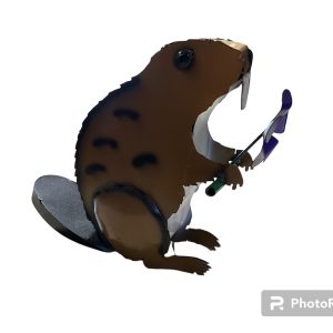beaver w/ flower