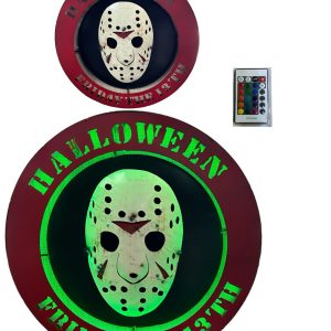 *Halloween Exclusive* Friday The 13th Light-Up LED Rustic Sign